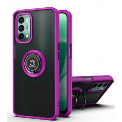 Tuff Slim Armor Hybrid Ring Stand Case for Nord N200 5G (T-MOBILE, METRO BY T-MOBILE) (Purple)